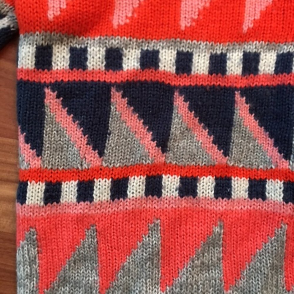 GAP Geometric Print Children's Sweater Dress - Picture 2 of 4